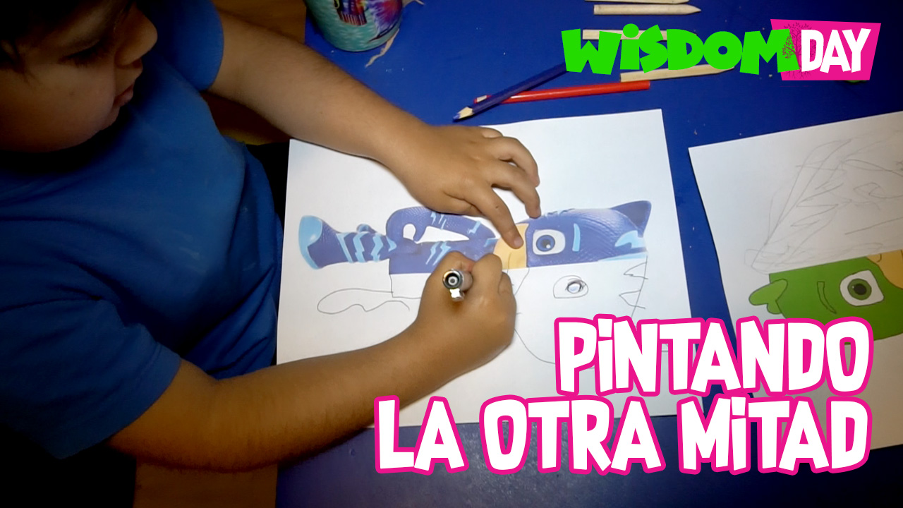 pintando con los niños